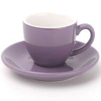 Wholesale 100ml Purple Ceramic Porcelain Espresso Coffee Cups Dishes Sets ACF