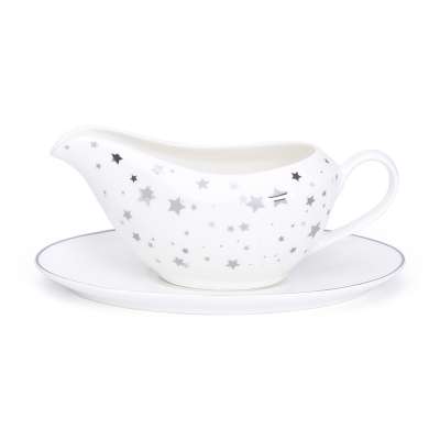 Christmas silver ceramic gravy boat personalized wholesale