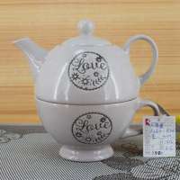 china factory ceramic material solid color glazed tea pot ceramic tea set