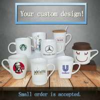 Customized porcelain mug with different shapes