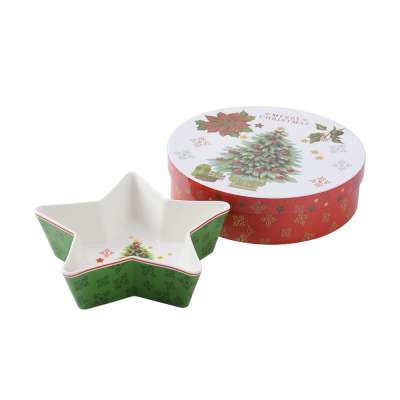 Porcelain Star Shapes Ceramic Dishes/ Bowl for Party Microwave and Dishwasher Safe Plates